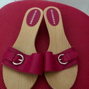 Burberry Wooden Clogs